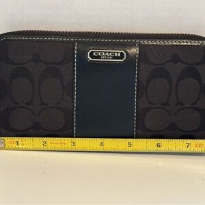 Coach Black and Navy Wallet